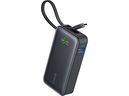 ANKER Nano 10000 mAh 30W Dahili USB-C Taşınabilir Şarj Cihazı Siyah