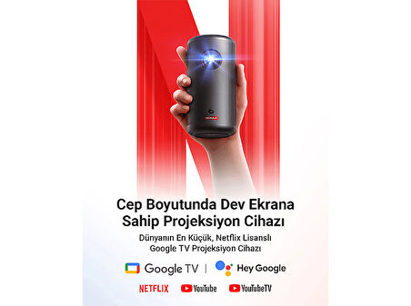 ANKER Nebula Capsule 3 Akıllı Taşınabilir Projeksiyon Cihazı Siyah