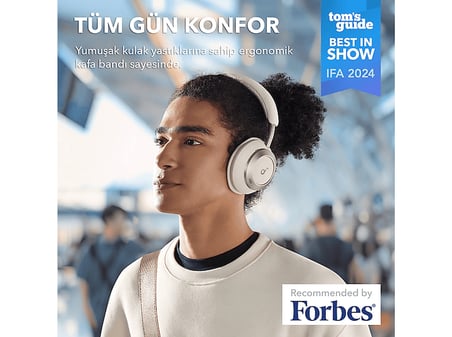 ANKER Soundcore Space One Pro Bluetooth Kulak Üstü Kulaklık Beyaz