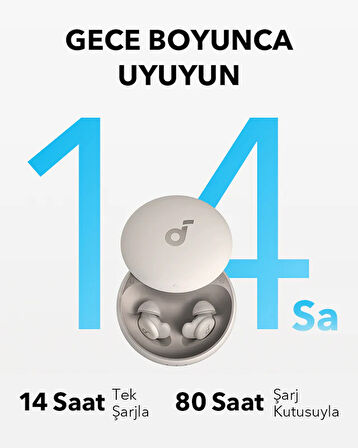 ANKER Soundcore Sleep A20 Bluetooth Kulak İçi Uyku Kulaklığı Krem