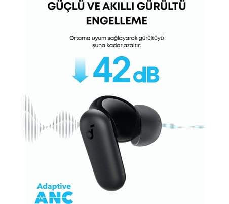  Anker Soundcore R50I Nc Anc Tws Kulak Içi Bluetooth Kulaklık - Siyah