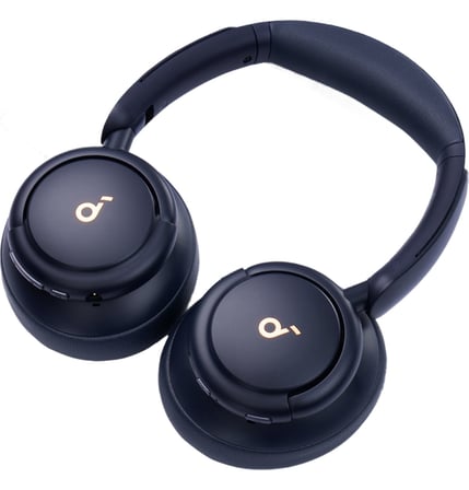  Anker Soundcore Q30 Kulak Üstü Bluetooth Kulaklık, Hibrit Aktif Gürültü Engelleme, Lacivert 