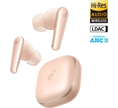  Anker Soundcore Liberty 5 Kulak İçi Bluetooth Kulaklık, Gerçek Zamanlı Gürültü Engelleme, Pembe - A