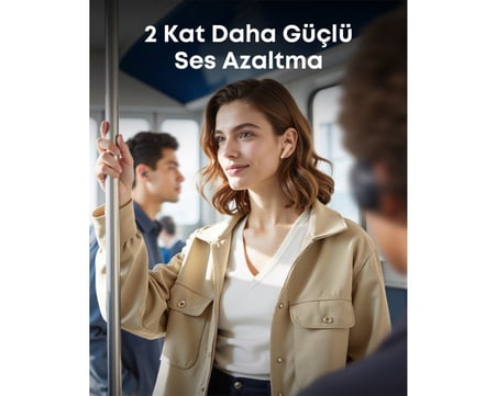  Anker Soundcore Liberty 5 Kulak İçi Bluetooth Kulaklık, Gerçek Zamanlı Gürültü Engelleme, Pembe - A