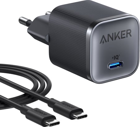 Anker Nano 45W USB-C Şarj Cihazı, 1.8 m Kablo Dahil, Siyah - A2692