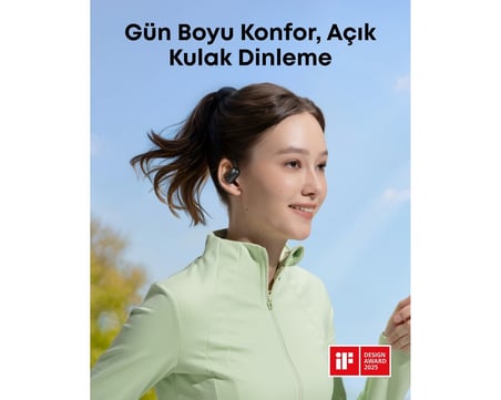  Anker Soundcore Aerofit 2 Bluetooth Kulaklık, Açık Kulak Teknolojisi, Siyah - A3874