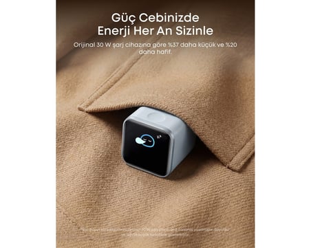  Anker Nano USB-C Şarj Cihazı, 45W, Beyaz - A121D