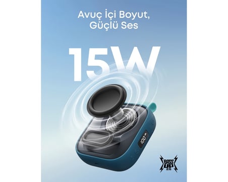 Anker Soundcore Boom Go 3i, Bassup2.0 Teknolojisi, 40 Saat Çalma Süresi, IP68, Powerbank Özelliği, T