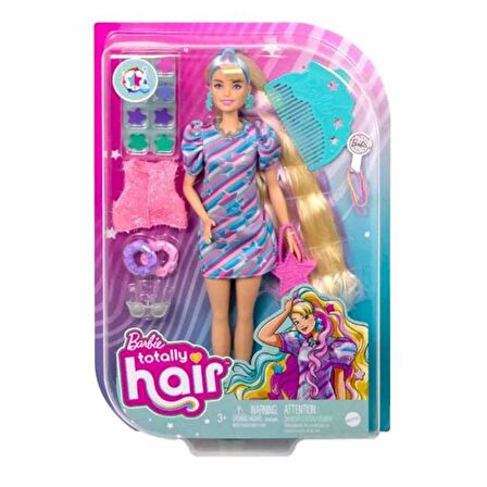 Barbie Upuzun Muhteşem Saçlı Bebekler Sarışın-Yıldız HCM87-HCM88