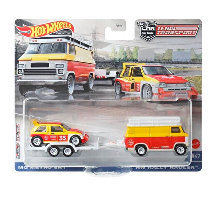 Hot Wheels Premium HCR29 Team Transport MG Metro 6R4 / HW Rally Hauler (#47)