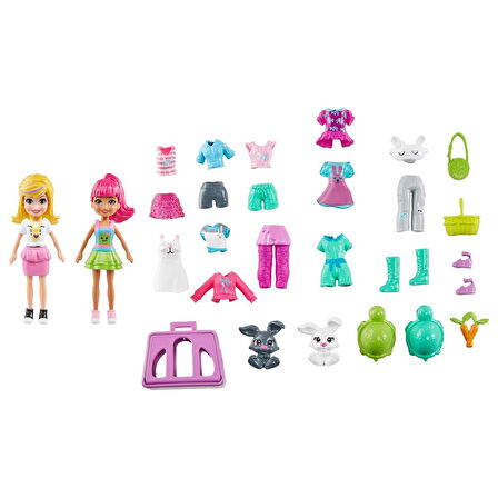 Orjinal Polly Pocket Hayvanlar Moda Seti Animals Fashion Pack HDW53 GGJ48