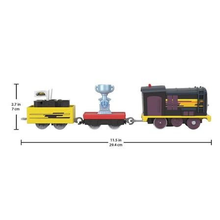 Orjinal Fisher Price Thomas ve Arkadaşları Motorlu Vagonlu Büyük Trenler Motorized DELIVER THE WIN DIESEL