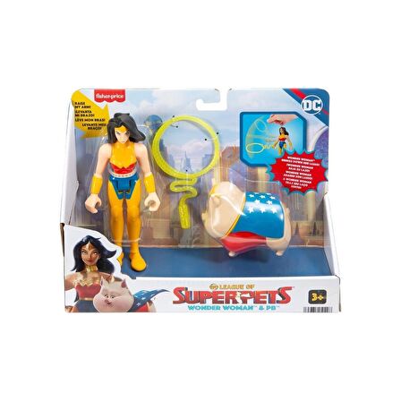 Fisher Price Imaginext Dc League Of Super Pets Kahramanlar ve Hayvanlar HGL01 - Wonder Woman&pb