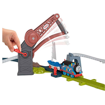 Orjinal Fisher Price Thomas ve Arkadaşları Thomas ve Skiff Açılır Köprü Macerası Seti HGX65