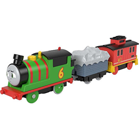 Orjinal Thomas ve Arkadaşları Pilli Motorlu Büyük Trenler PERCY Fisher Price Thomas Pilli Motorlu Tren