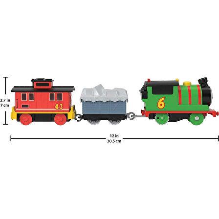 Orjinal Thomas ve Arkadaşları Pilli Motorlu Büyük Trenler PERCY Fisher Price Thomas Pilli Motorlu Tren