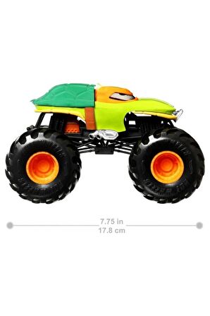 Monster Trucks Arabalar Mıchelangelo Hkm48 1:24 Hotwheels Monster Truck Araçları