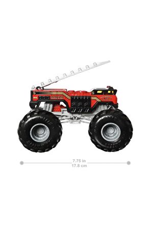 Monster Trucks Arabalar 5 Alarm Hnm77 1:24 Hotwheels Monster Truck Araçları