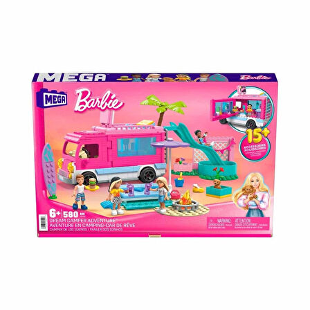Barbie HPN80 Mega Barbie'nin Rüya Karavanı Meceraları 508 Parça +6 Yaş