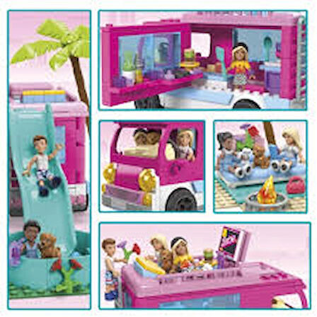 Barbie HPN80 Mega Barbie'nin Rüya Karavanı Meceraları 508 Parça +6 Yaş