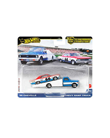 Hot Wheels Premium HRV40 Team Transport '66 Chevelle / '72 Chevy Ramp Truck (#64)