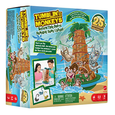 Tumblin Monkeys 25. Yıl Özel Kutu Oyunu Eğitici ve Eğlenceli Strateji Oyunu
