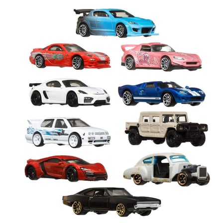 Hot Wheels HVX27 Fast and Furious 10-pack