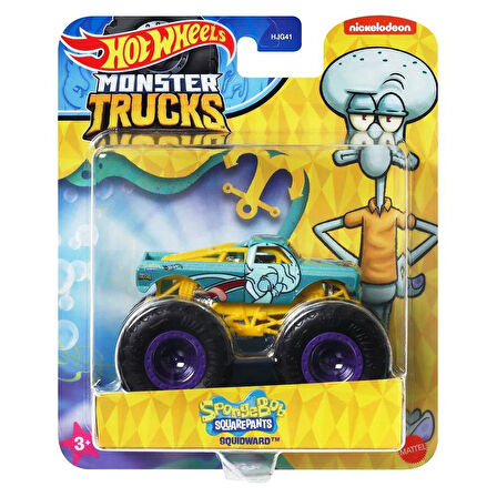 Hot Wheels Monster Trucks Arabaları SQUIDWARD Hotwheels Monster Truck Gösteri Dünyası Araçları SPONGE BOB