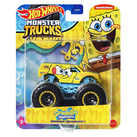 Hot Wheels Monster Trucks Arabaları SPONGE BOB SQUAREPANTS Hotwheels Monster Truck Gösteri Dünyası Araçları SPONGE BOB