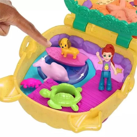 Polly Pocket Ananas Köpekçik Plajı Mini Oyun Seti JFV00