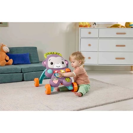 Fisher-Price Benimle Öğren Mor Maymun Yürüteç JGW94