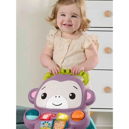 Fisher-Price Benimle Öğren Mor Maymun Yürüteç JGW94