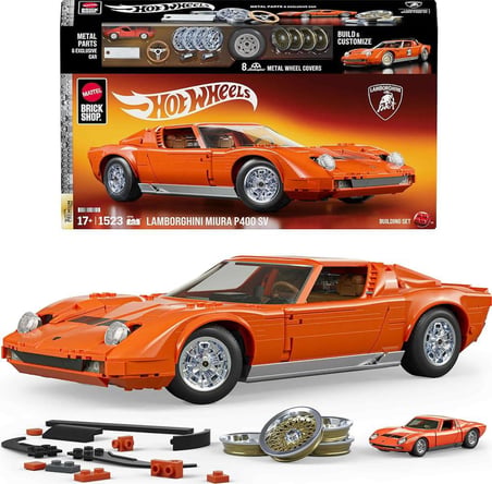 Mattel Brick Shop Hot Wheels JHF61 '71 Lamborghini Miura P400 Sv