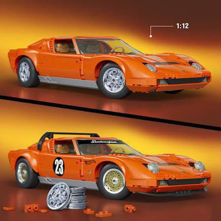 Mattel Brick Shop Hot Wheels JHF61 '71 Lamborghini Miura P400 Sv