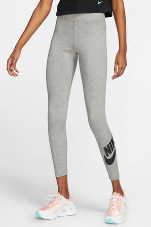 Nike Sportswear Club High Rise Leggings Yüksek Belli Pamuklu Gri Tayt