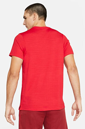 Nike Dri Fit Superset Top Mens Training Tee Erkek Koşu Antrenman Tişörtü Kırmızı