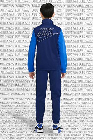 Nike Track Suit Full Zip Big Logo Fermuarlı Lacivert Eşofman Takımı