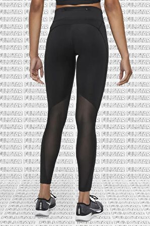 Nike Fast Running Leggings Full Length Leggings 3 Cepli Toparlayıcı Tam Boy Siyah Tayt