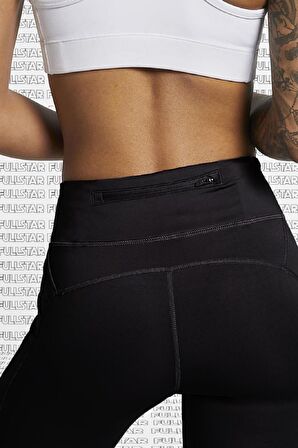 Nike Fast Running Leggings Full Length Leggings 3 Cepli Toparlayıcı Tam Boy Siyah Tayt