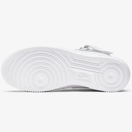 Nike Air Force 1 '07 Mid Leather Unisex Sneaker Hakiki Deri Yüksek Bilek Günlük Spor Ayakkabı Beyaz