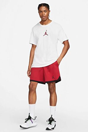 Nike Air Jordan NBA Knit Basketball Shorts Erkek Kırmızı Basketbol Şortu