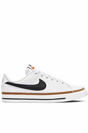 Nike Court Legacy Leather White Sneaker Hakiki Deri Kadın Günlük Spor Ayakkabı Beyaz