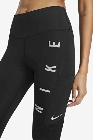 Nike Epic Fast Run Division Running Leggings Toparlayıcı Siyah Kadın Tayt