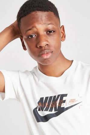 Nike Sportswear Air Max Kids Tee Grafik Baskılı Çocuk Tişört Beyaz