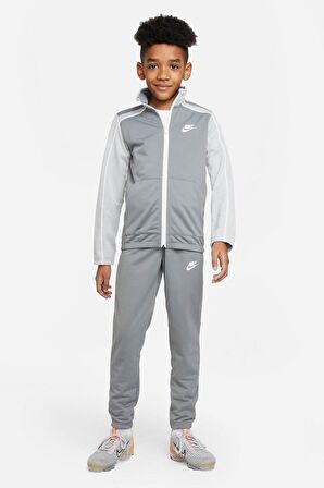 Nike Sportswear Futura Unisex Track Suit Gray Çocuk Eşofman Takımı Gri