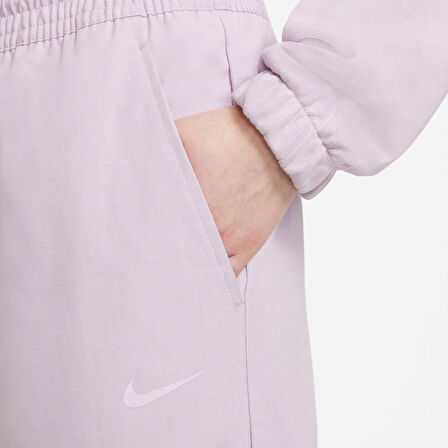 Nike Sportswear Icon Clash Canvas High Rise Woven Pant Kadın Dokuma Yüksek Bel Kargo Cepli Eşofman Altı Mor