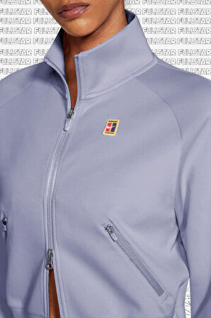 Nike Court Heritage Full Zip Kadın Tenis Ceketi Lila