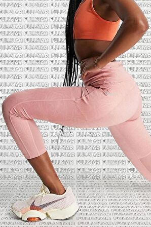 Nike Fast Run Division Crop Leggings Pink 3 Cepli Toparlayıcı Pembe Kısa Tayt