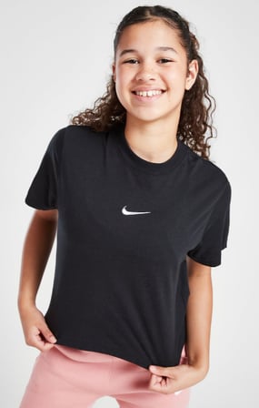 G Nsw Tee Essntl Ss Boxy Siyah Kız Çocuk Tişört