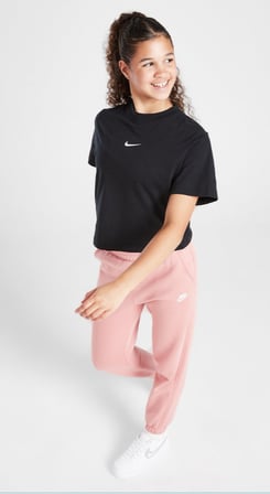 G Nsw Tee Essntl Ss Boxy Siyah Kız Çocuk Tişört